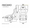 SEDILE RECARO (FIA) POLE POSITION - VELLUTO ROSSO PILOTA & COPILOTA