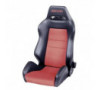 SEDILE RECARO SR5-SPEED PELLE ARTIFICIALE NERO/DINAMICA ROSSO PILOTA & COPILOTA