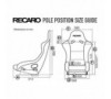 SEDILE RECARO (TUV) POLE POSITION - VELLUTO NERO PILOTA & COPILOTA