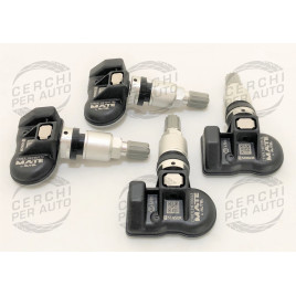 4 sensori valvole TPMS monitoraggio pressione silver